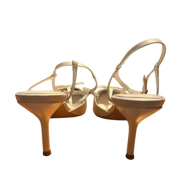 Jeffrey Campbell Playhouse Pointed Toe Satin White Pumps Size 10 - Picture 3 of 7